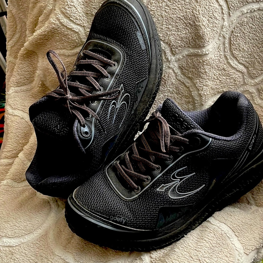 More than comfortable, well worn, well loved gravity defyer walking shoes
